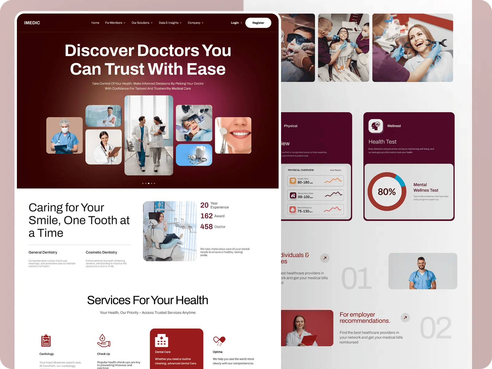 IMEDIC- Dental Website Landing Page